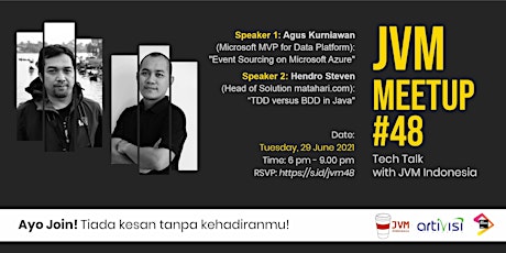 Hauptbild für JVM Meetup #48 : Tech Talk with JVM Indonesia