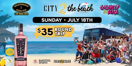 Imagen principal de Cit2Nite July Beach Bus | Featuring High Noon & Pink Whitney