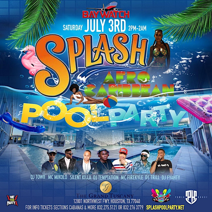  AFRO-CARIBBEAN SPLASH POOL PARTY JULY 3RD image 