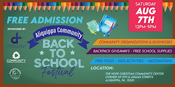 Aliquippa Community Back to School Festival