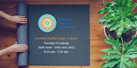 Hatha Yoga classes | June - July  2021 on Tuesdays 6.30 pm - 7.30 pm primary image