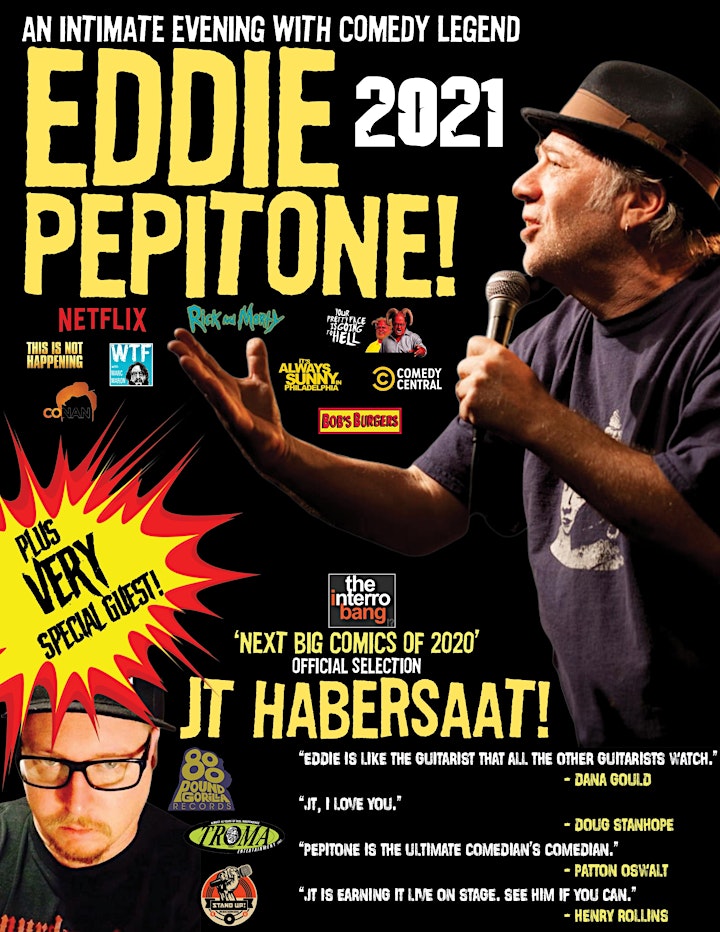 The Lincoln Lodge Presents...Eddie Pepitone and special guest JT Habersaat image
