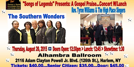 Gospel Praise Party...Concert W/Lunch primary image
