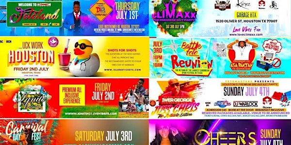 Caribbean Fete Weekend Houston July 1st to 4th
