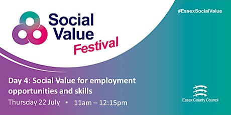 SV Fest Day 4: Social Value for employment opportunities and skills primary image