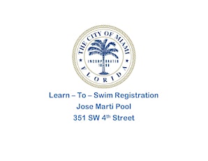 Jose Marti Pool Level 1 Swim Class Mon/Wed (7:00PM-7:45PM) March 2023