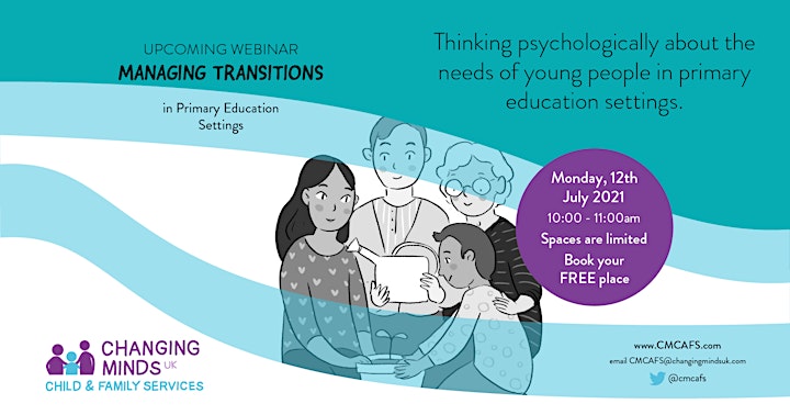 Managing Transitions in Primary Education Settings 2021 Webinar image