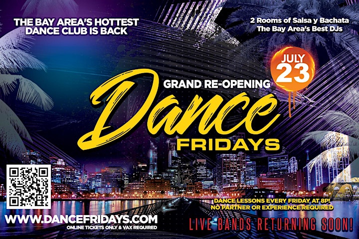 Grand  Re-Opening - Dance Fridays, Salsa y Bachata, 2 Rooms, Dance Lessons image
