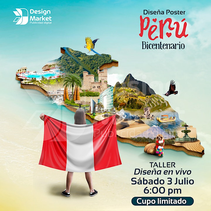 Imagen de Diseña Poster Perú Bicentenario con Photoshop - Diseño creativo