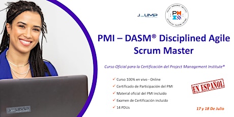 Imagen principal de PMI-DASM® Disciplined Agile Scrum Master - Curso Oficial de Certificación