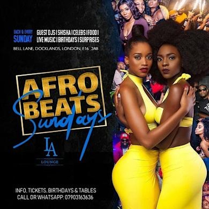 
		Afrobeats Sundays + Celebrity Guests image
