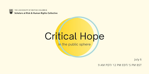 Critical Hope in the Public Sphere
