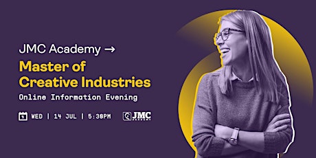 Master of Creative Industries Online Information Evening primary image