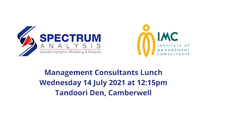 Management Consultants Lunch 14/7/21 at 12:15pm Tandoori Den Camberwell $30
