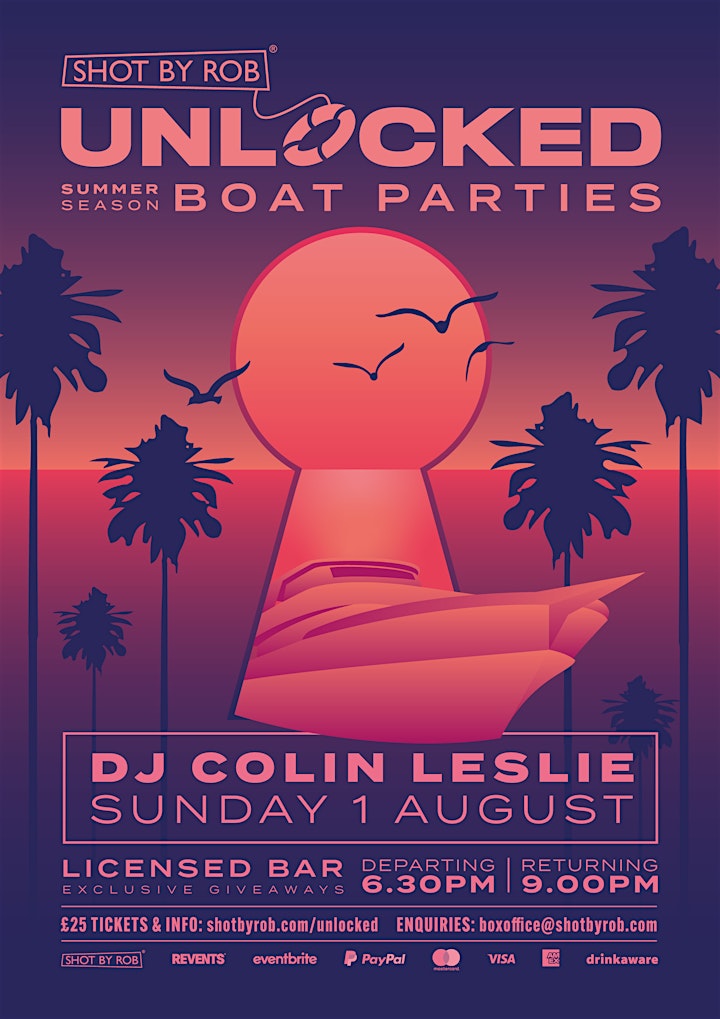 UNLOCKED BOAT PARTY WITH DJ COLIN LESLIE image