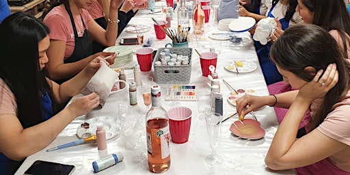 Pottery Painting - Tuesday Late Night BYOB Session