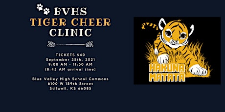 BVHS Tiger Cheer Clinic primary image