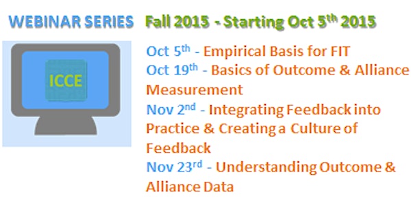 Fall 2015 Feedback Informed Treatment Webinar Series