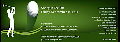 17th Annual Escondido Chamber Challenge Golf Tournament - 2015 primary image