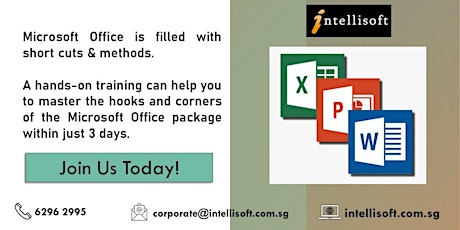 Microsoft Excel, Word, PowerPoint 2016 Combined 3 Day Training primary image