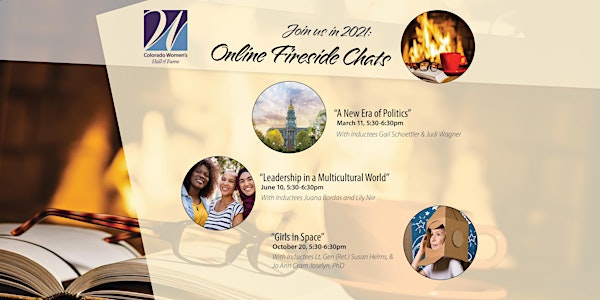 THIS EVENT HAS BEEN POSTPONED -Virtual Fireside Chat #3: Girls In Space