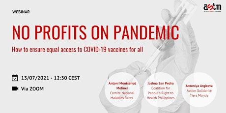 Webinar - No profits on pandemic