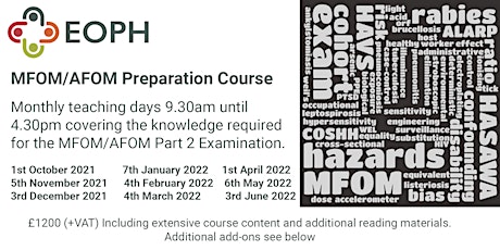 MFOM/AFOM Preparation Course October 2021-June 2022 primary image