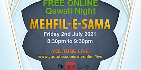 FREE ONLINE Qawali Night - Mehfil-e-Sama primary image