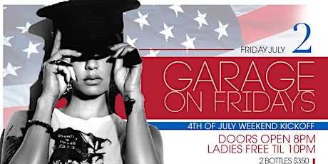"GARAGE ON FRIDAYS" The SEXIEST Afterwork Friday Night Party @ The Garage primary image