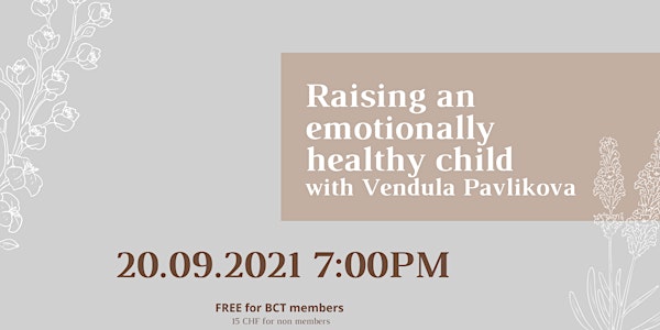 Online workshop: Raising an emotionally healthy child