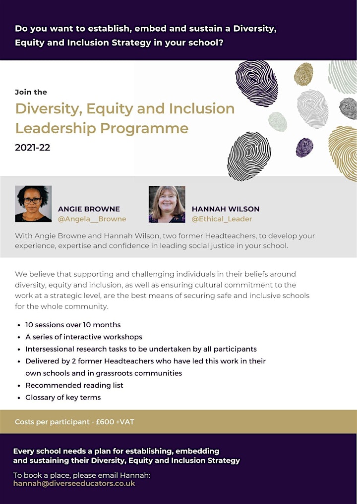 Diversity, Equity and Inclusion Leadership Programme - cohort 9 image