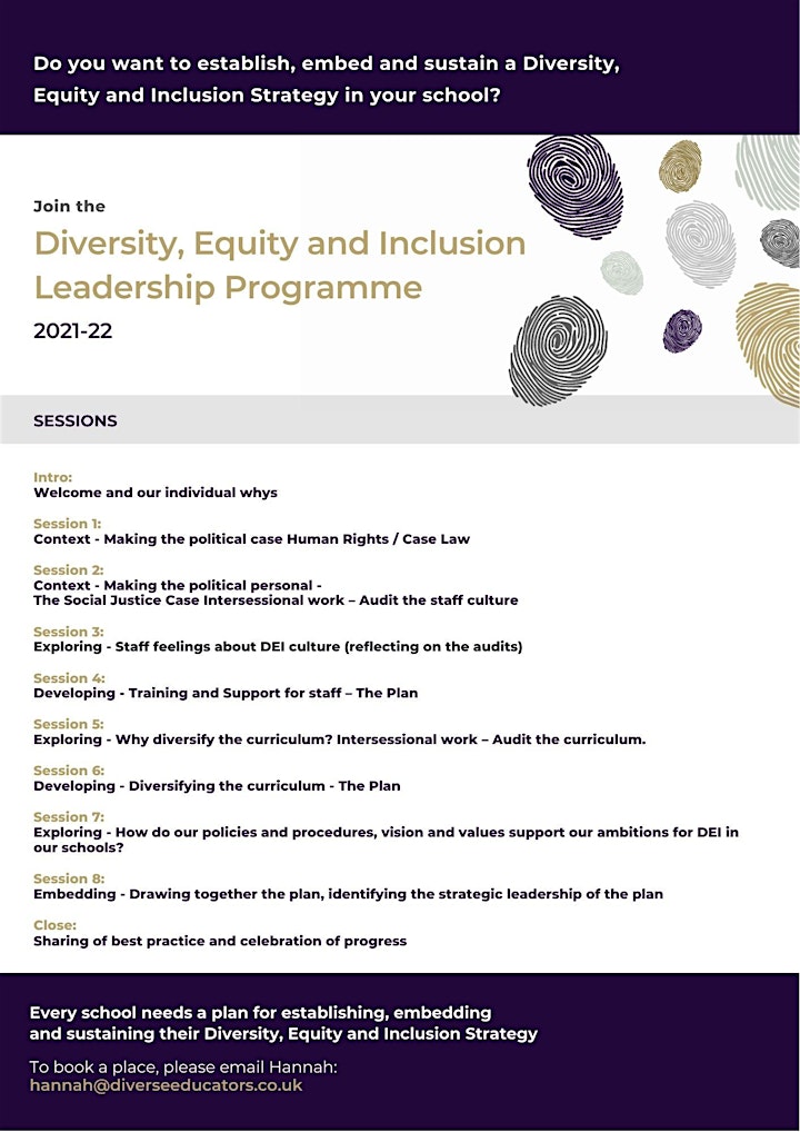 Diversity, Equity and Inclusion Leadership Programme - cohort 9 image