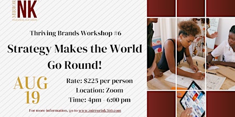 Thriving Brands Workshop: Strategy Makes the World Go Round!