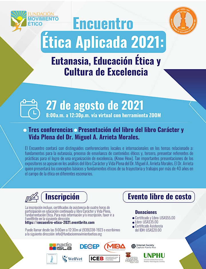 Imagen de Encuentro Ético 2021: Eutanasia,  Educación Ética y Cultura de Excelencia