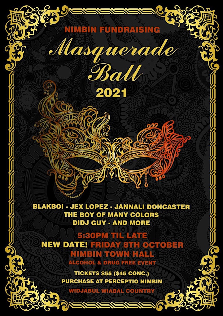 Nimbin Masquerade Fundraising Ball 2021 NEW DATE image