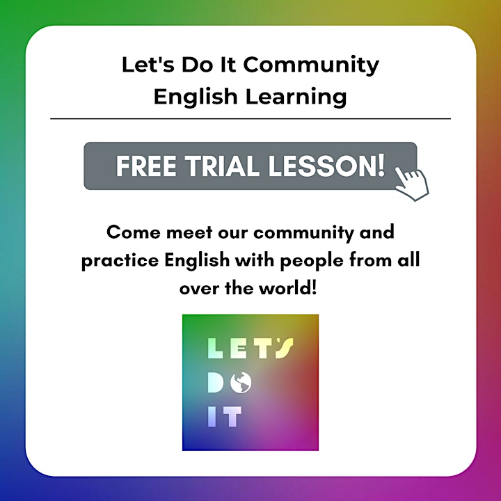 SPEAK AND IMPROVE YOUR ENGLISH - Let's Do It Community image
