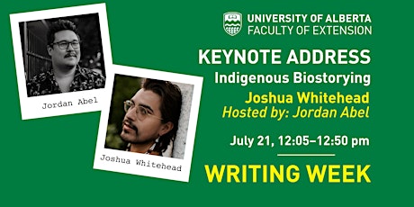 UAlberta Writing Week Keynote:  Joshua Whitehead - "Indigenous Biostorying" primary image