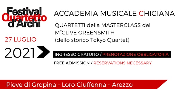 27° Festival del Quartetto d'Archi - Accademia Musicale Chigiana