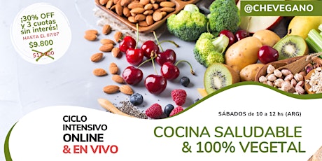 Ciclo Intensivo de Cocina Saludable & 100% Vegetal