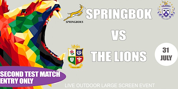 SECOND TEST MATCH - Springbok VS British & Irish Lions