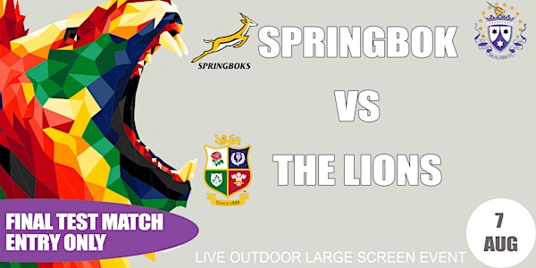 FINAL TEST MATCH - Springbok VS British & Irish Lions