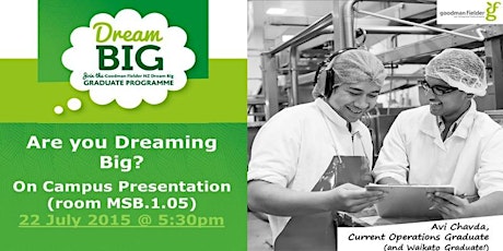 Goodman Fielder ‘Dream Big’ Employer presentation primary image