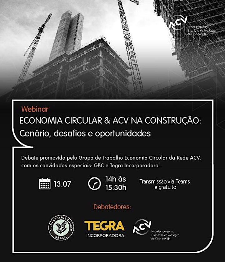 Imagem do evento Economia Circular e Avaliação de Ciclo de Vida (ACV) na Construção