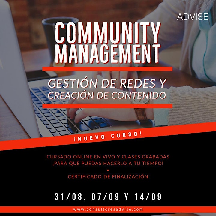 Imagen de Curso: Community Management - Gestion de redes y contenido (online)