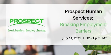 Prospect Human Services: Breaking Employment Barriers primary image