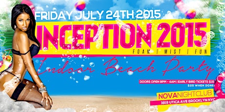 INCEPTION 2015 INDOOR BEACH PARTY primary image