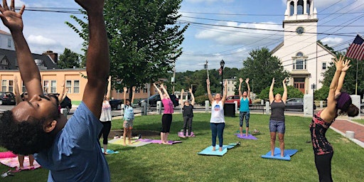 Yoga on the Downtown Framingham Common