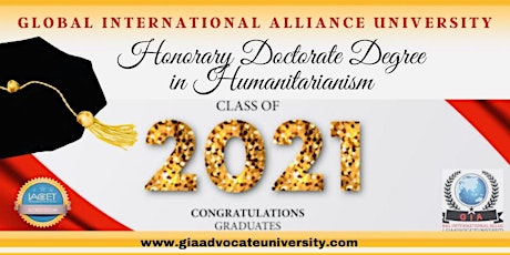 GIA Honorary Doctorate in Humanitarianism Degree Ceremony on Sept. 11, 2021 primary image