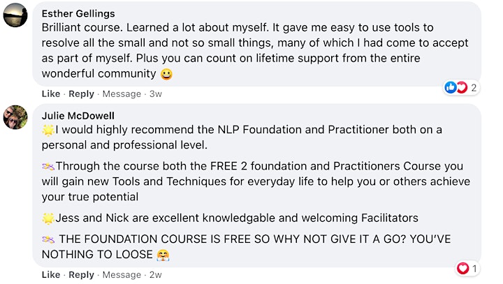 FREE NLP Foundation Training online-  "Intro to NLP Breakthrough Coaching" image