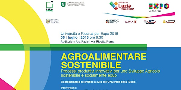 Convegno "Agroalimentare Sostenibile"